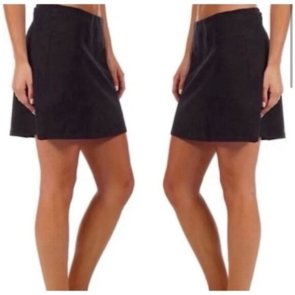 Patagonia Women’s 10 Duway Skort Black Water Repellent Tennis Stretch Activewear - Picture 1 of 8